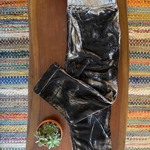 NWOT Anthropologie Gray Velvet Pants